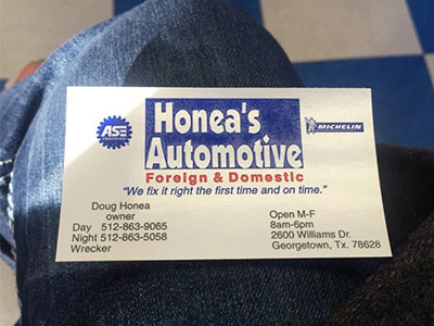 Honea's Automotive Sign | Honea's Automotive